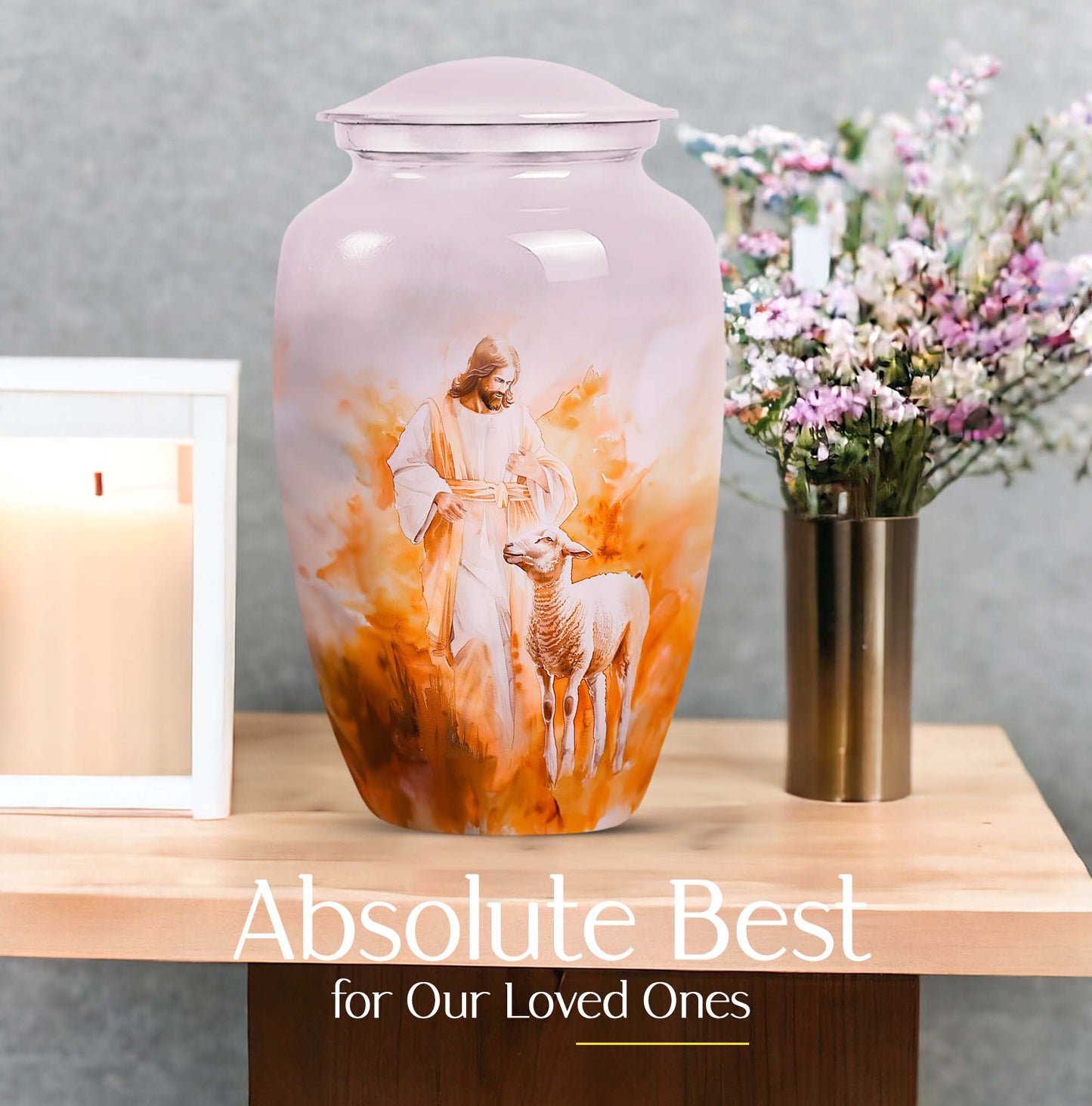 Classic 10-inch Shepherd Urn for ashes with engraving option