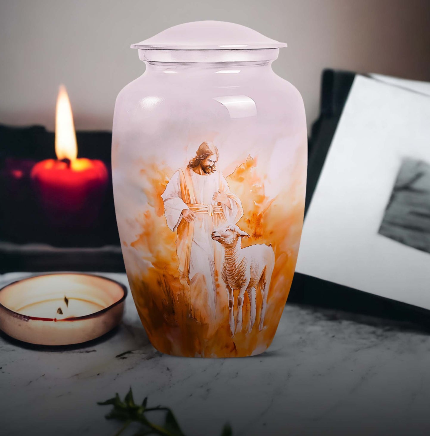 Classic 10-inch Shepherd Urn for ashes with engraving option