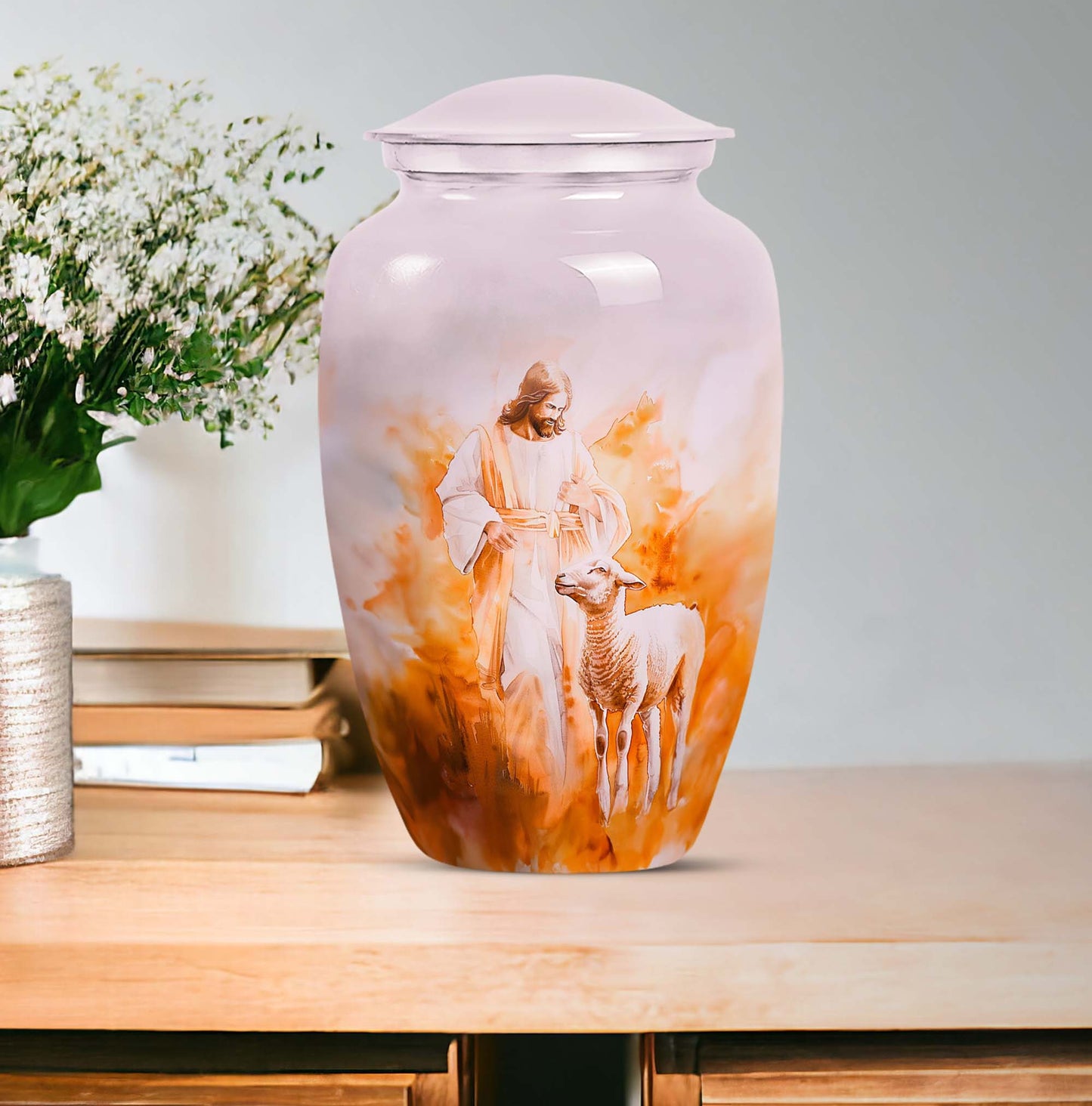 Classic 10-inch Shepherd Urn for ashes with engraving option
