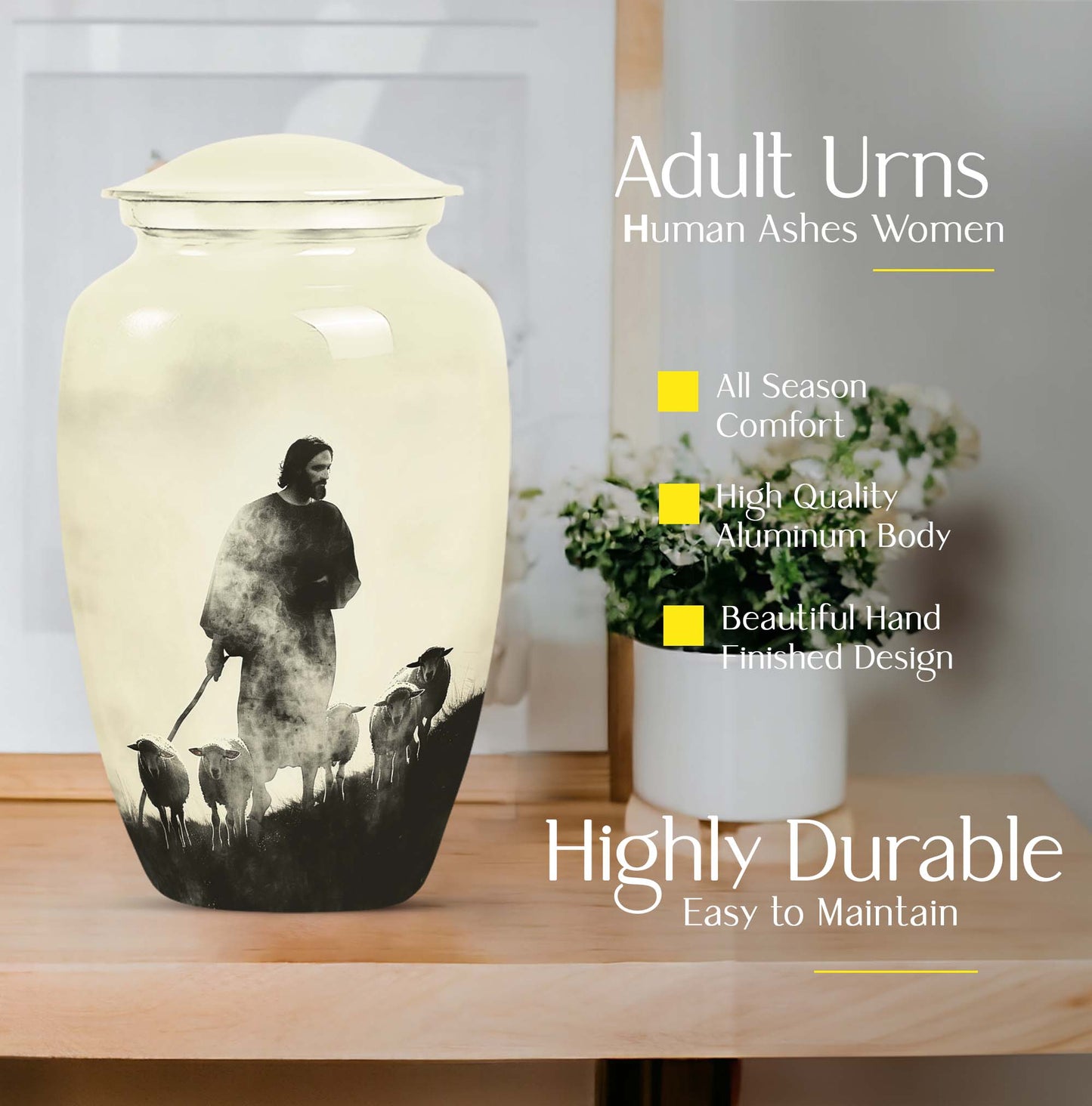 shepherd urn for adult's ashes