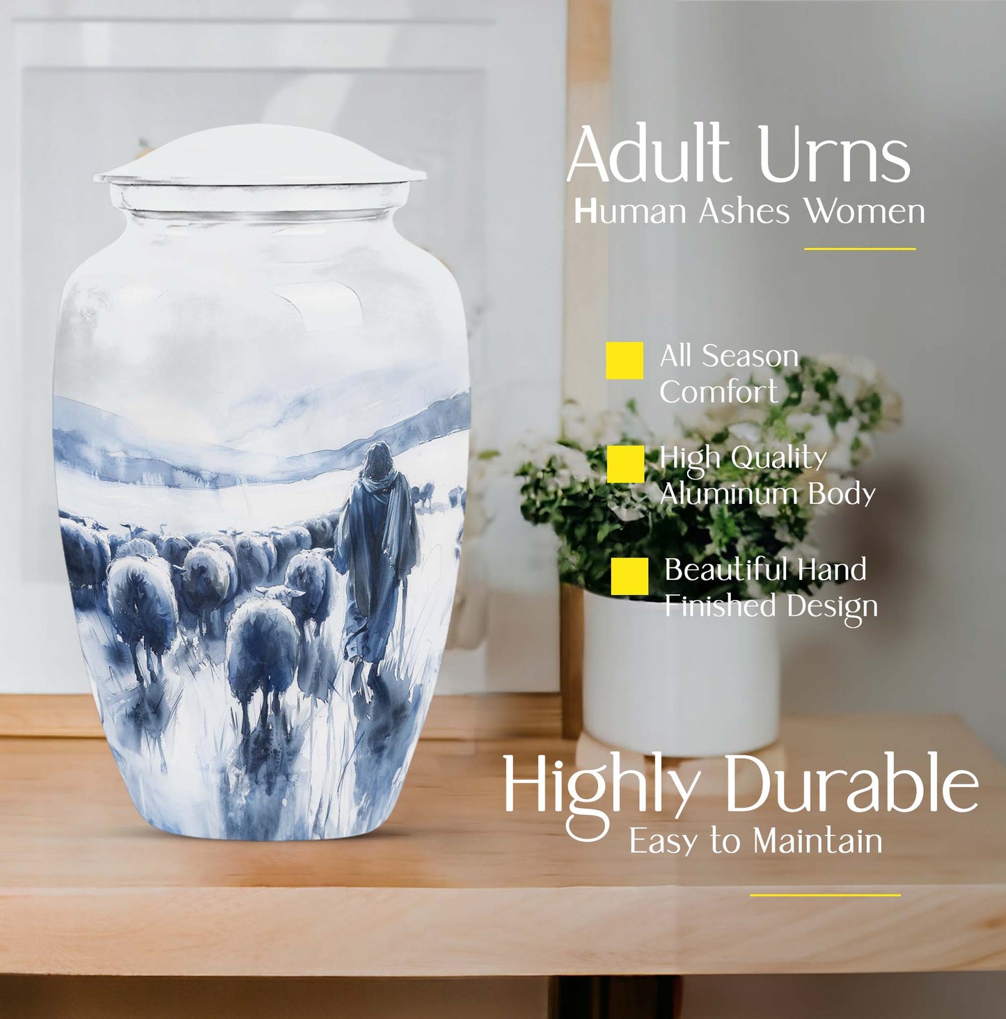 10-inch classic aluminium Shepherd Urn
