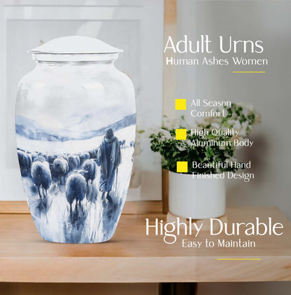 10-inch classic aluminium Shepherd Urn