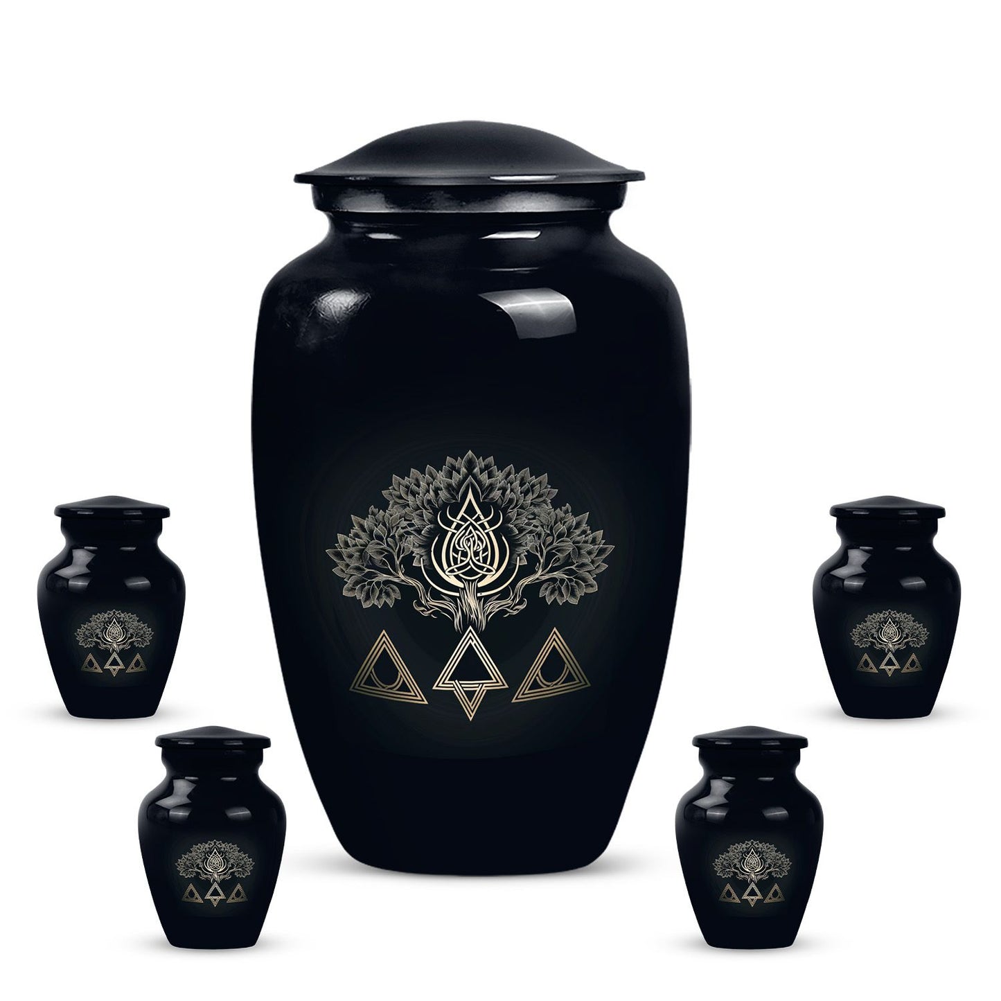 10 inch catholic urn, funeral decorative classic urn