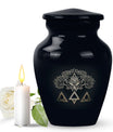 10 inch catholic urn, funeral decorative classic urn