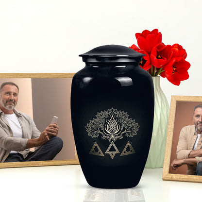 10 inch catholic urn, funeral decorative classic urn
