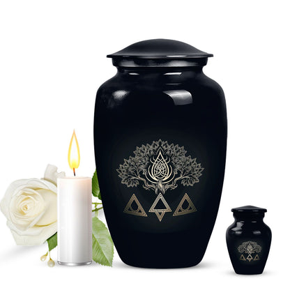 10 inch catholic urn, funeral decorative classic urn