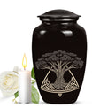 10-inch classic catholic cremation urn for human ashes, 