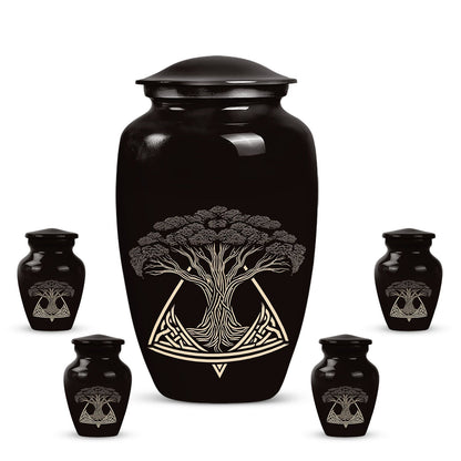 10-inch classic catholic cremation urn for human ashes, 