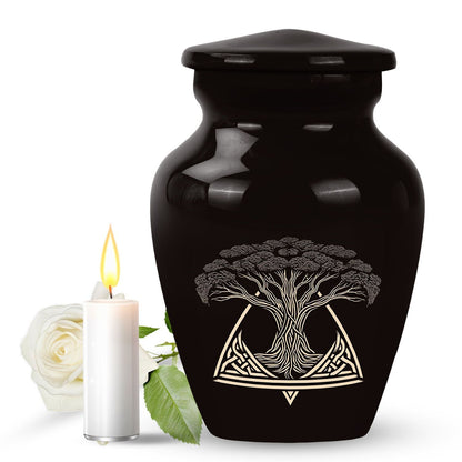 10-inch classic catholic cremation urn for human ashes, 
