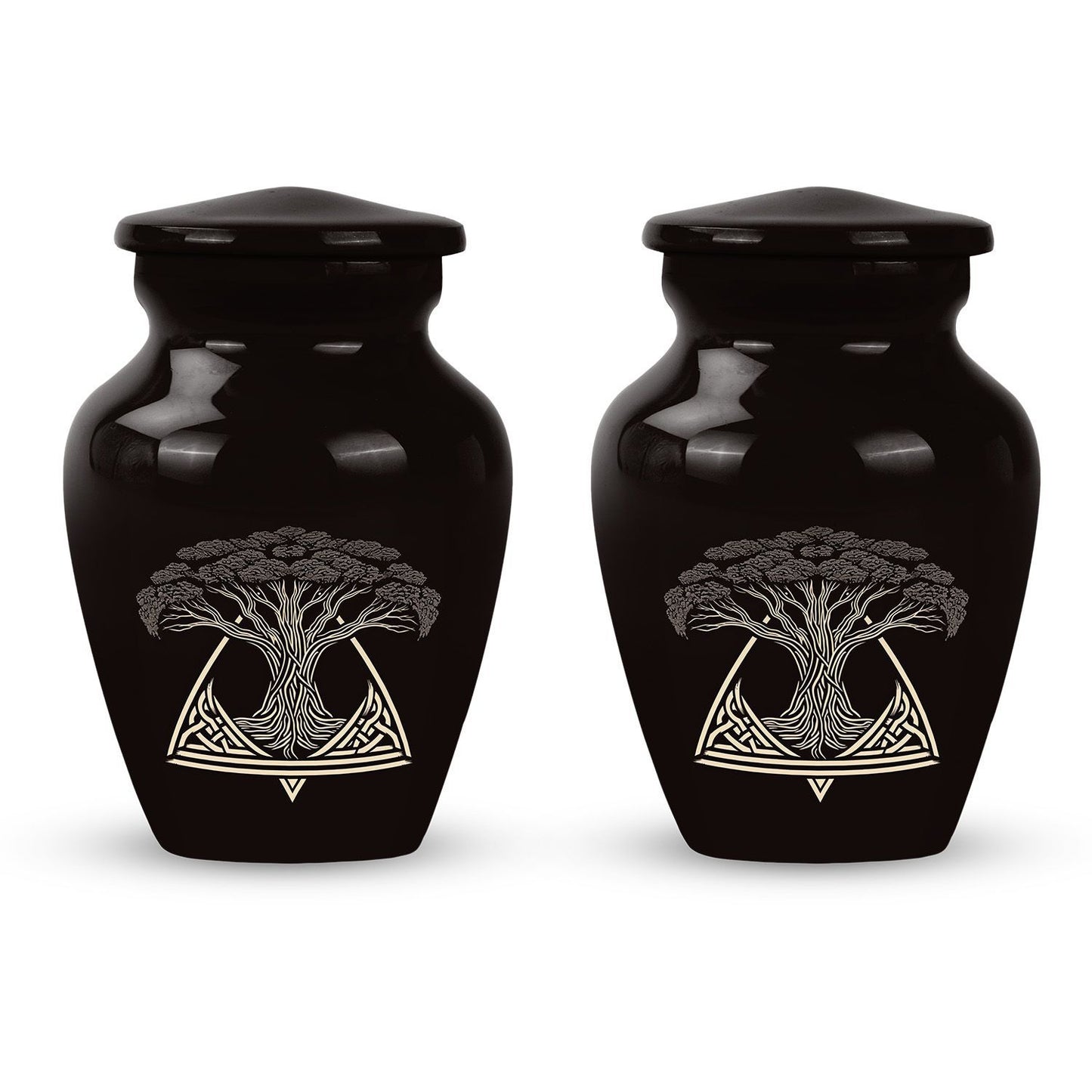 10-inch classic catholic cremation urn for human ashes, 