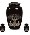 10-inch classic catholic cremation urn for human ashes, 