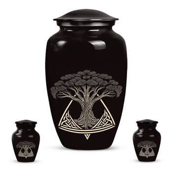 Large Urn with 2 Mini Urn