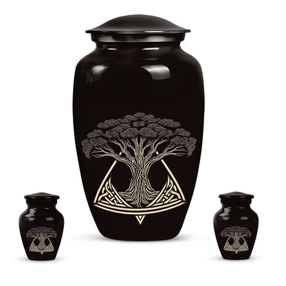 10-inch classic catholic cremation urn for human ashes, 