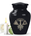 catholic funeral urn for adult human ashes
