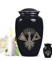 catholic funeral urn for adult human ashes