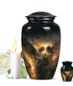 abstract-themed catholic urn for adult ashes