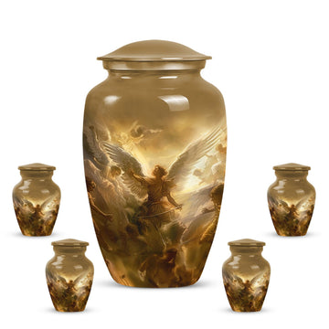 Large Urn with 4 Small Urn