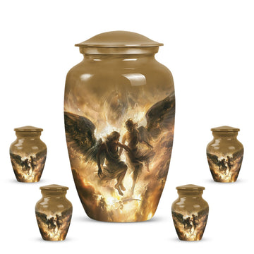Large Urn with 4 Small Urn