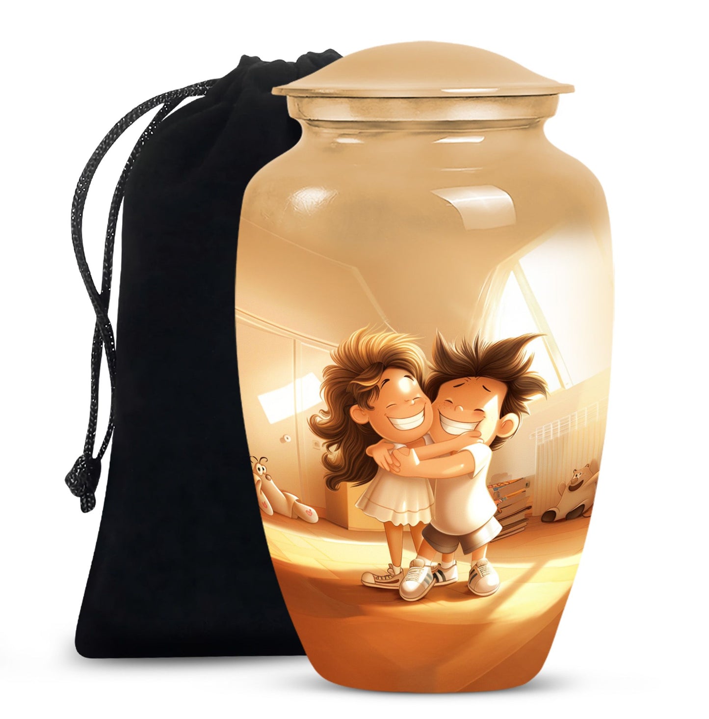 brother and sister urn for cremation ashes.