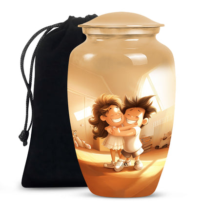 brother and sister urn for cremation ashes.