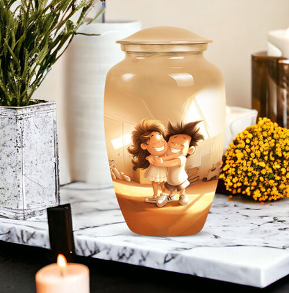 brother and sister urn for cremation ashes.