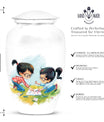 Classic 10-inch brother and sister memorial urn