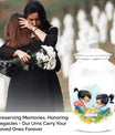 Classic 10-inch brother and sister memorial urn
