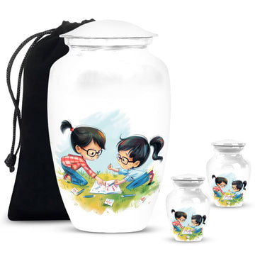 Large Urn with 2 Mini Urn