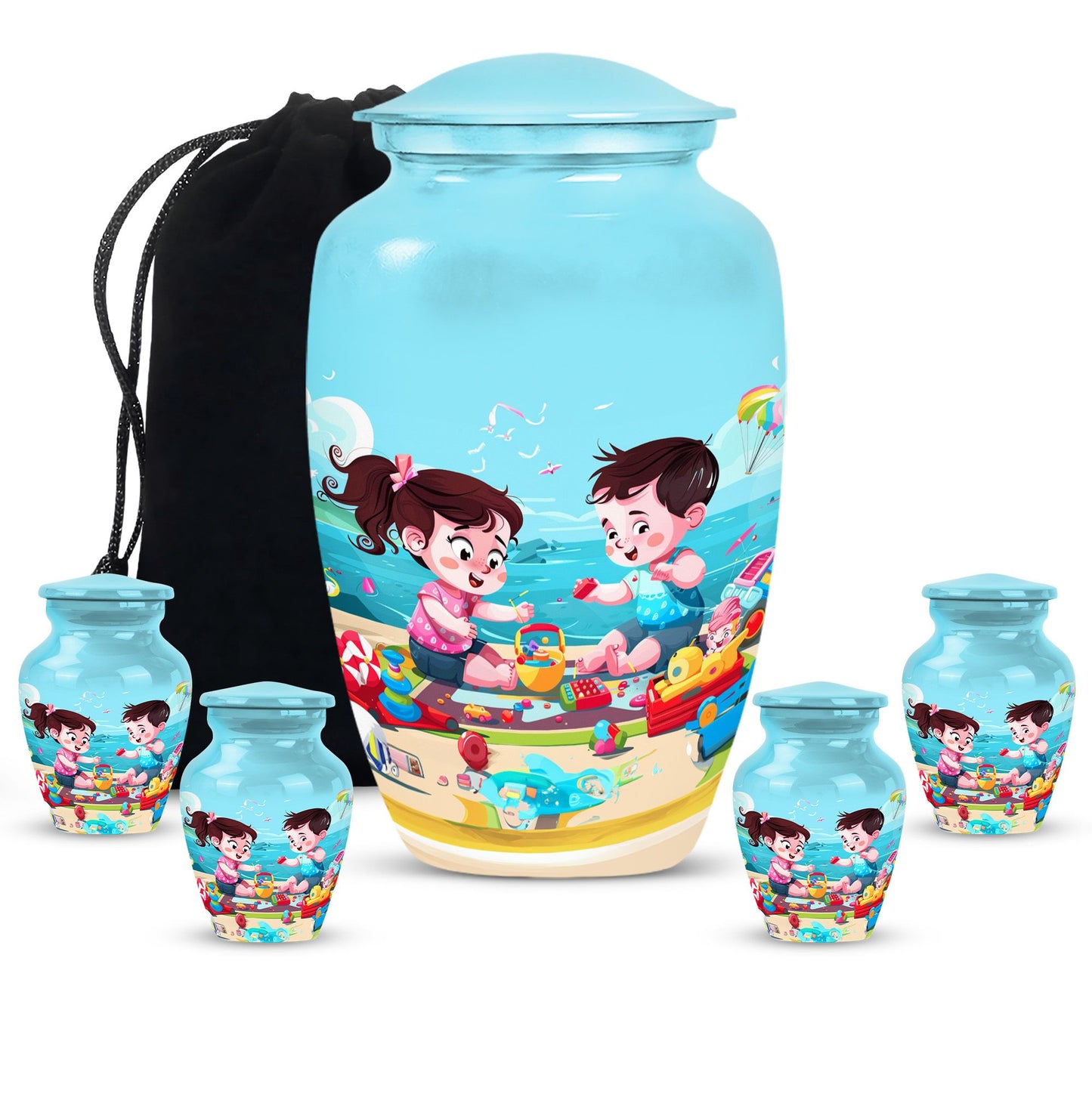 10 Inch Classic urn for brother and sister.