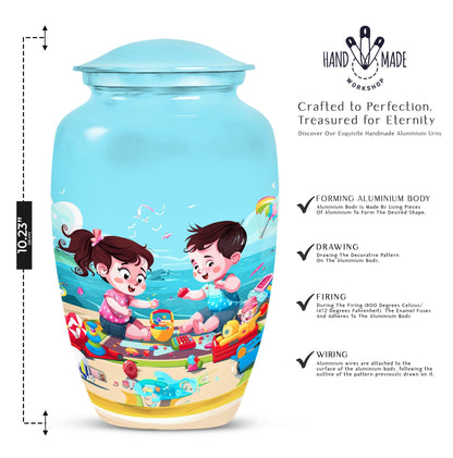 10 Inch Classic urn for brother and sister.
