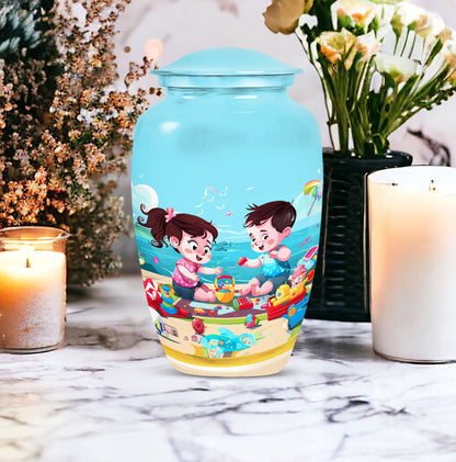 10 Inch Classic urn for brother and sister.