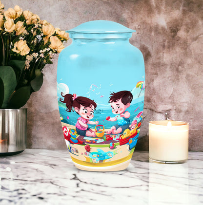 10 Inch Classic urn for brother and sister.