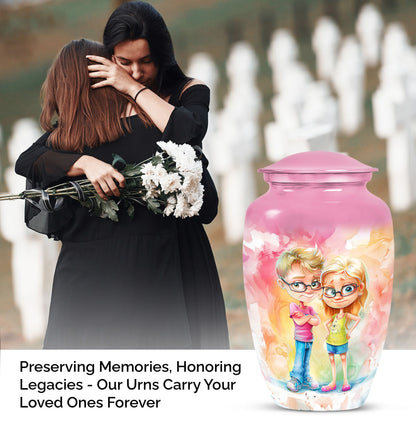 brother and sister memorial urn for adult ashes