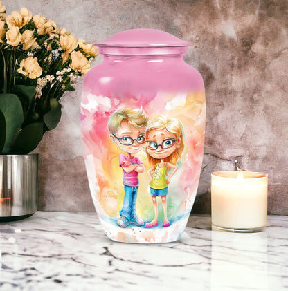 brother and sister memorial urn for adult ashes