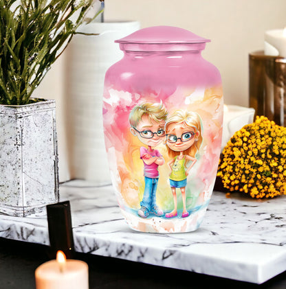 brother and sister memorial urn for adult ashes