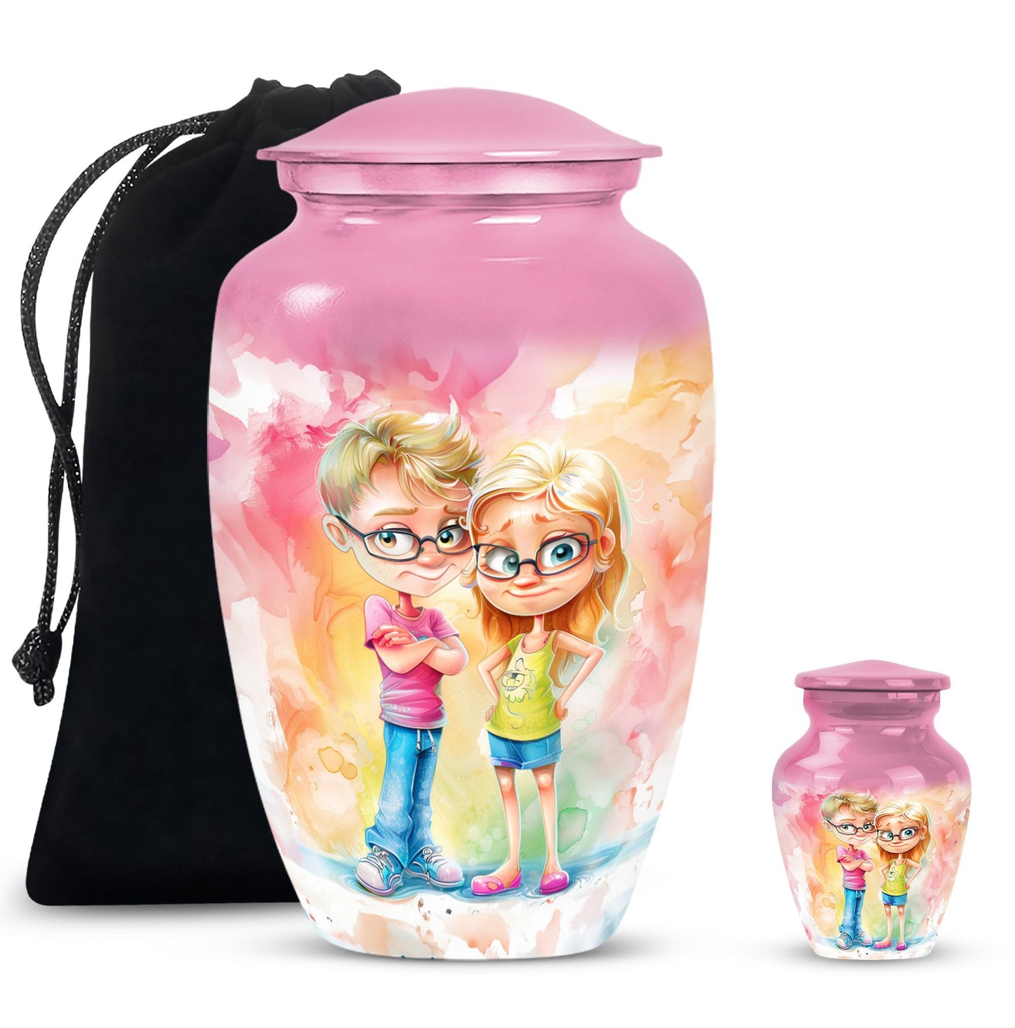 brother and sister memorial urn for adult ashes