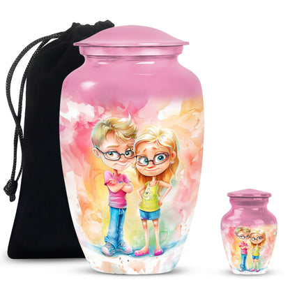 brother and sister memorial urn for adult ashes
