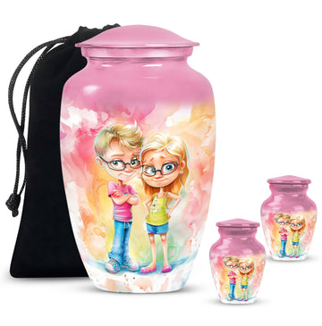 Large Urn with 2 Mini Urn