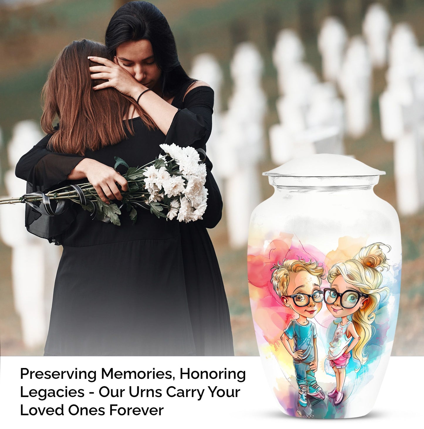 cremation urn for brother and sister.