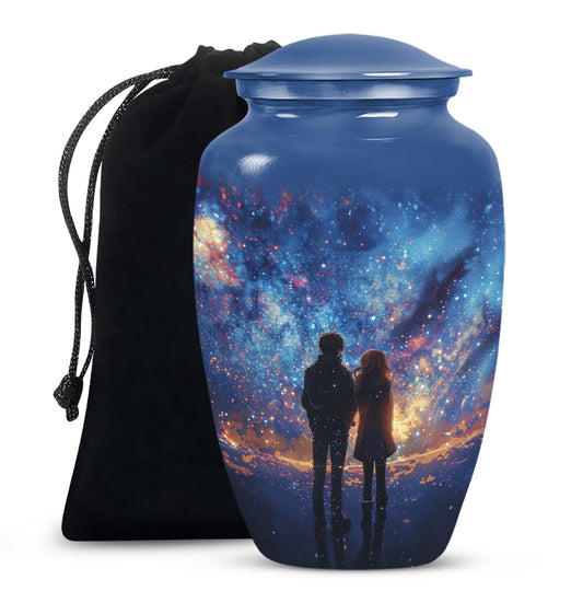 10-inch classic aluminium urn for brother.