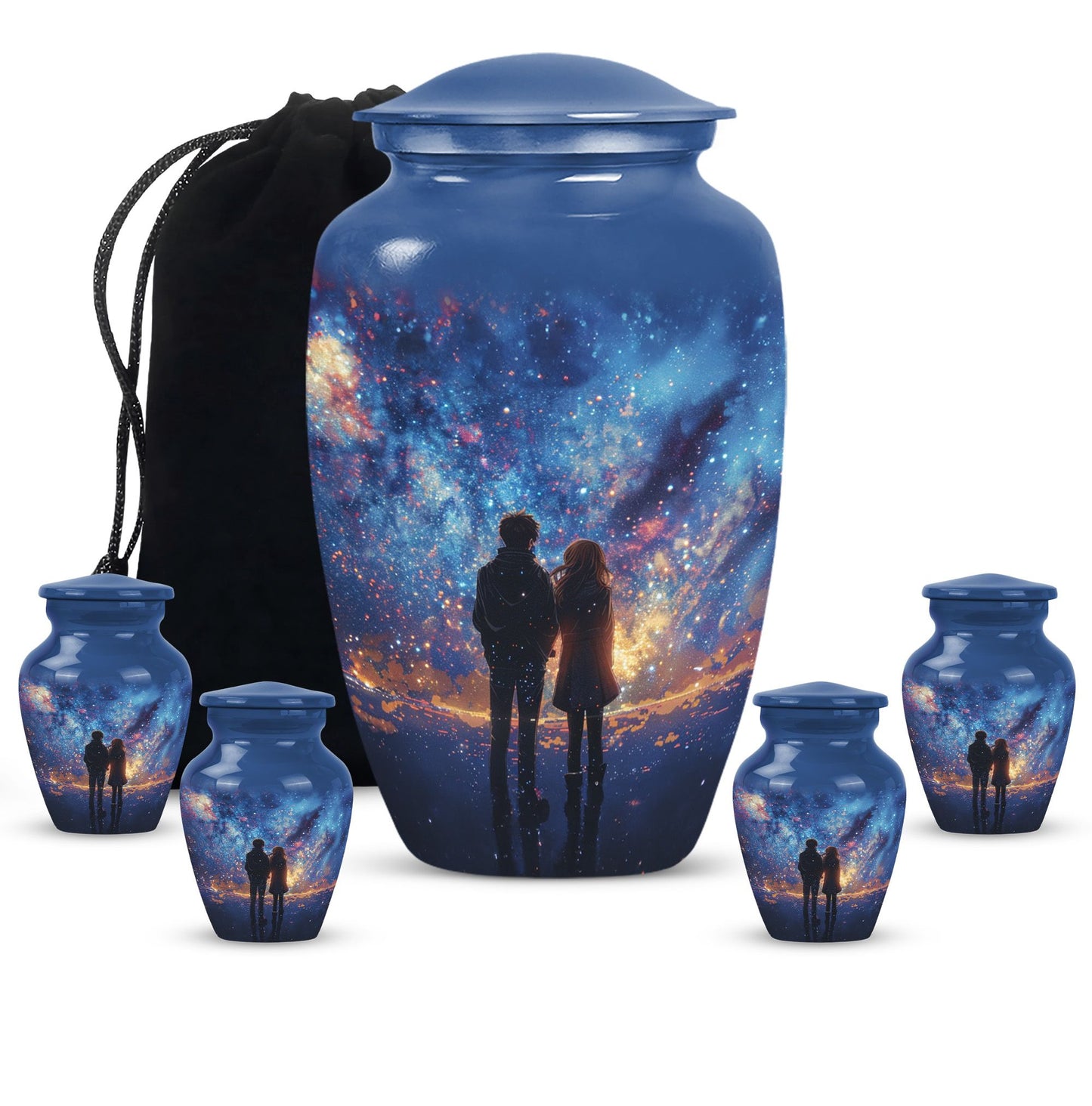 10-inch classic aluminium urn for brother.