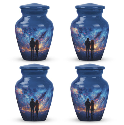 10-inch classic aluminium urn for brother.