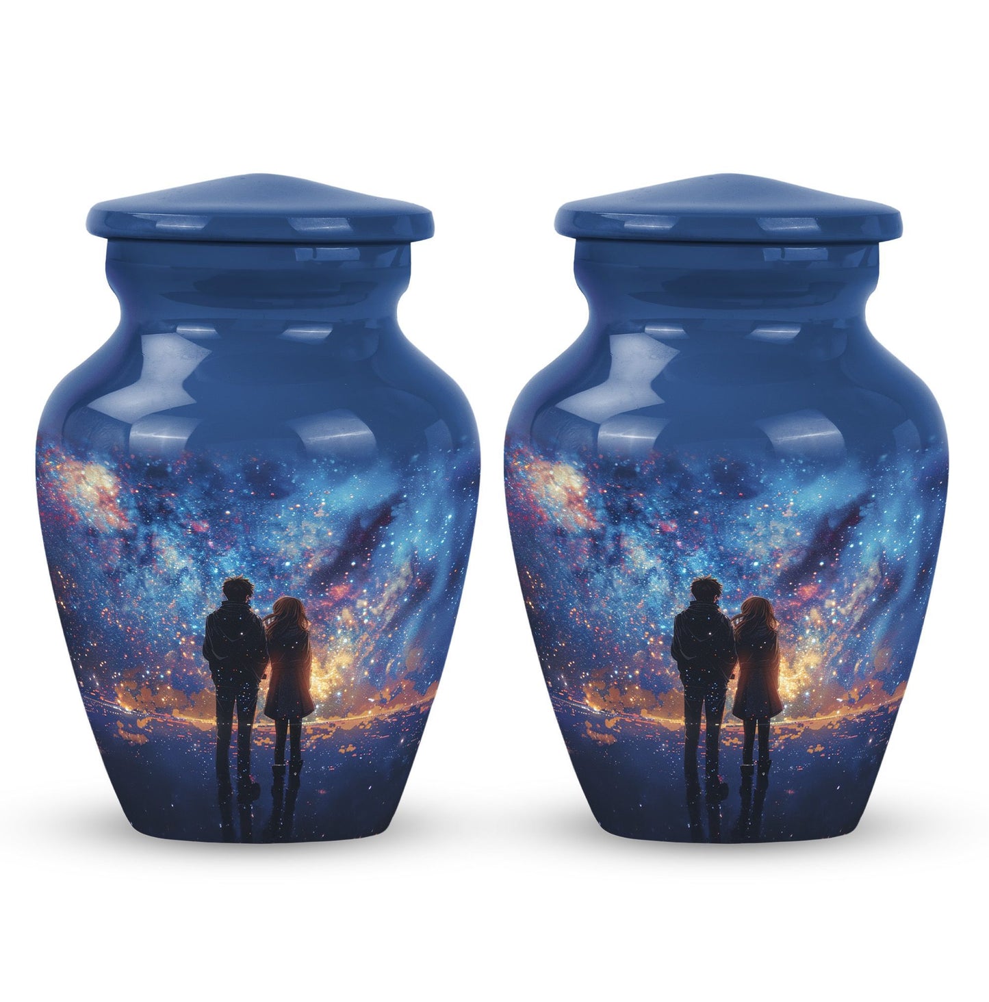 10-inch classic aluminium urn for brother.