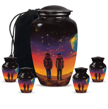 Large Urn with 4 Small Urn