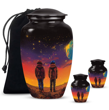 Large Urn with 2 Mini Urn