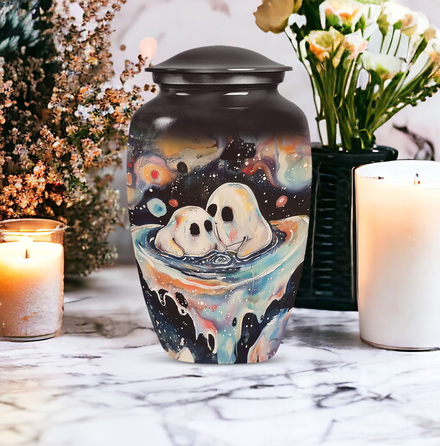 10-inch Classic Aluminium Brother and Sister Urn