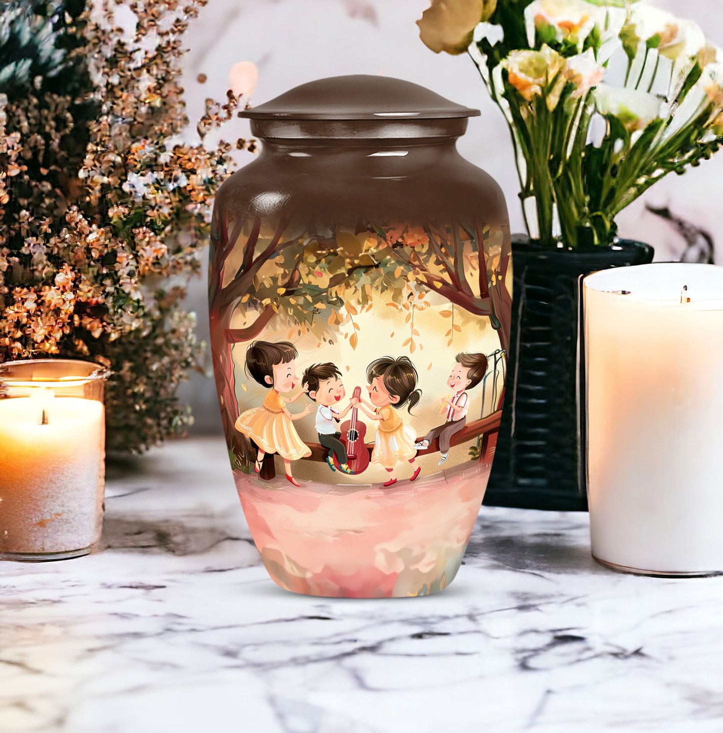 brother and sister memorial urn
