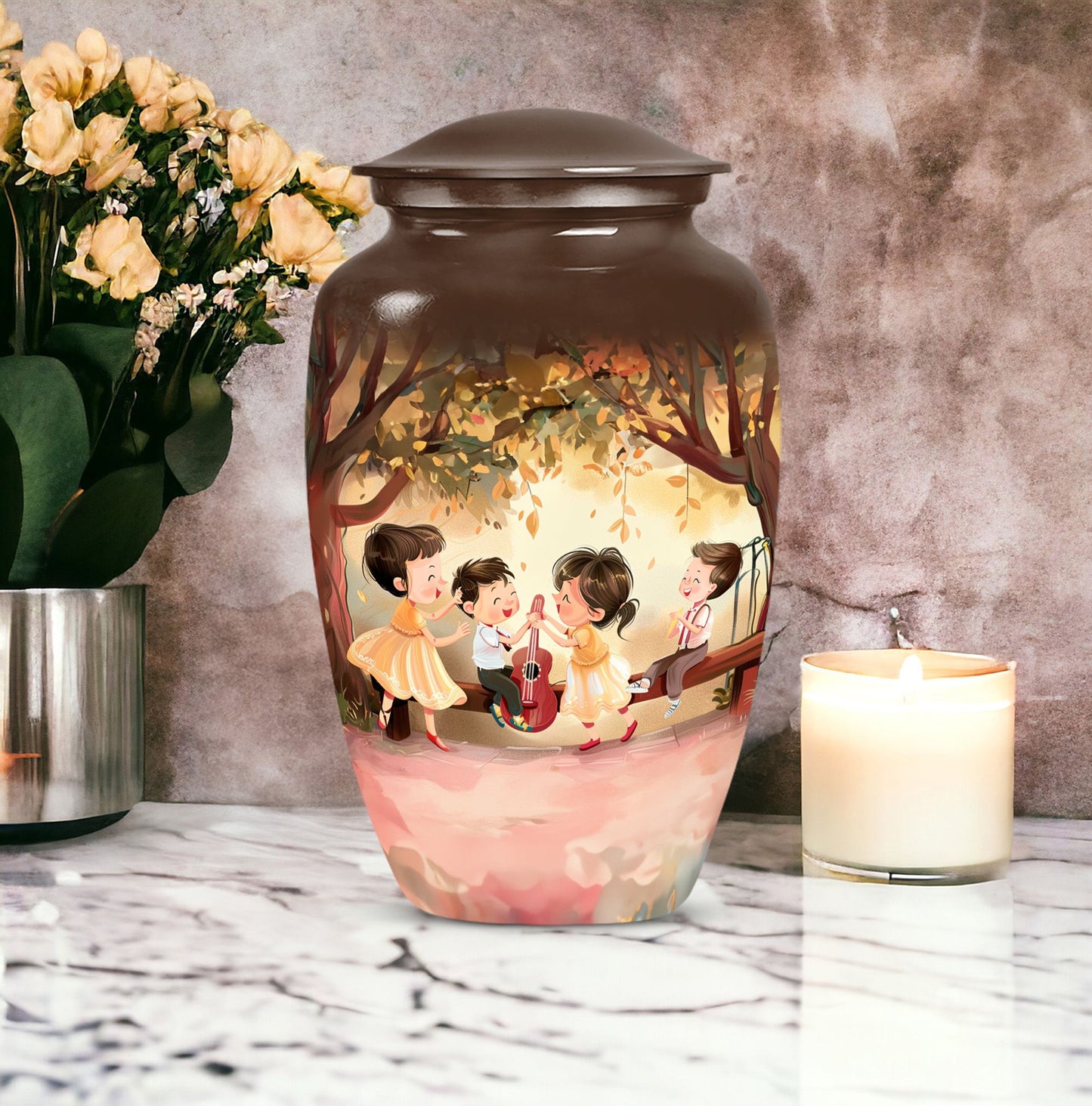 brother and sister memorial urn