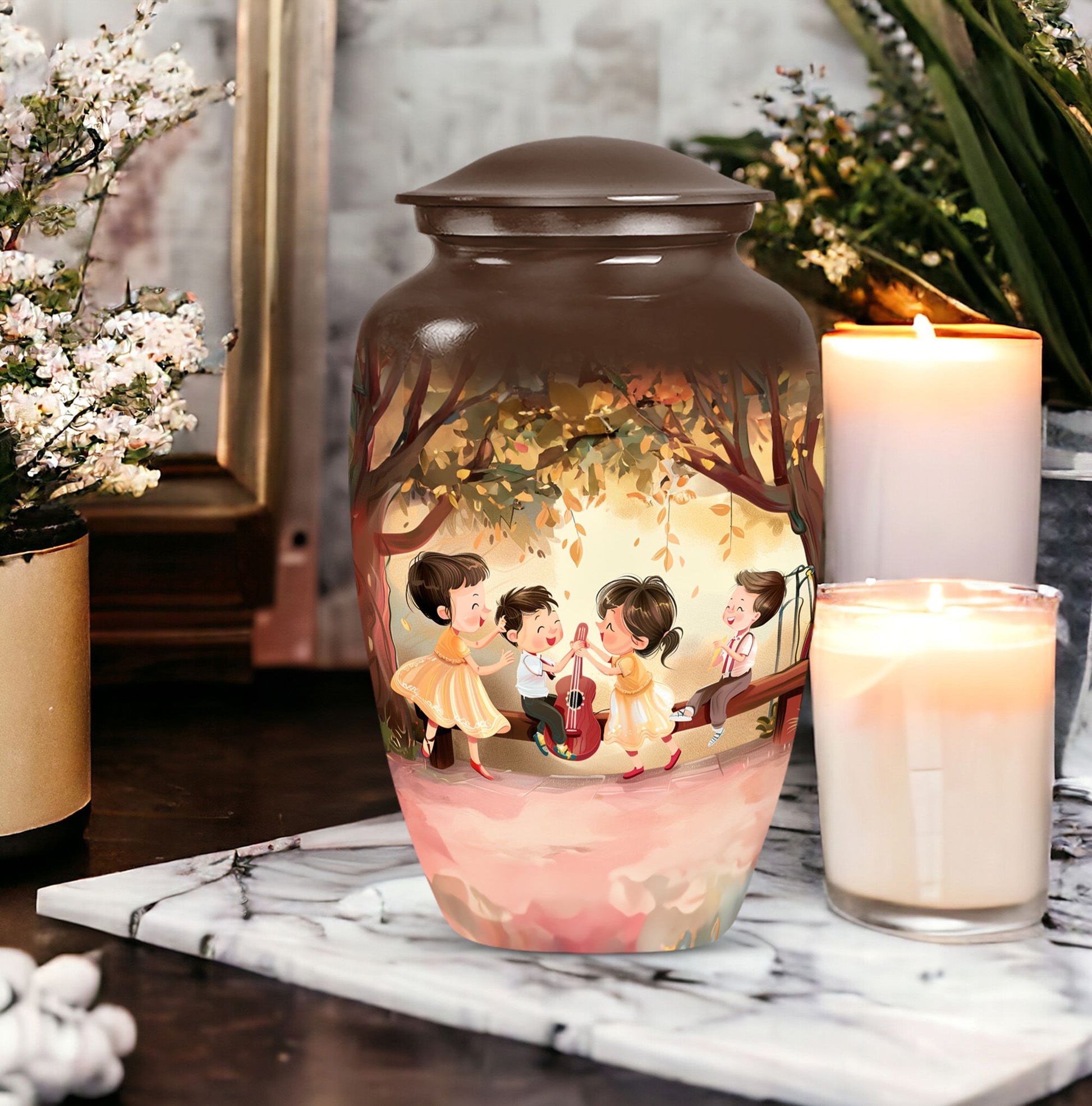 brother and sister memorial urn