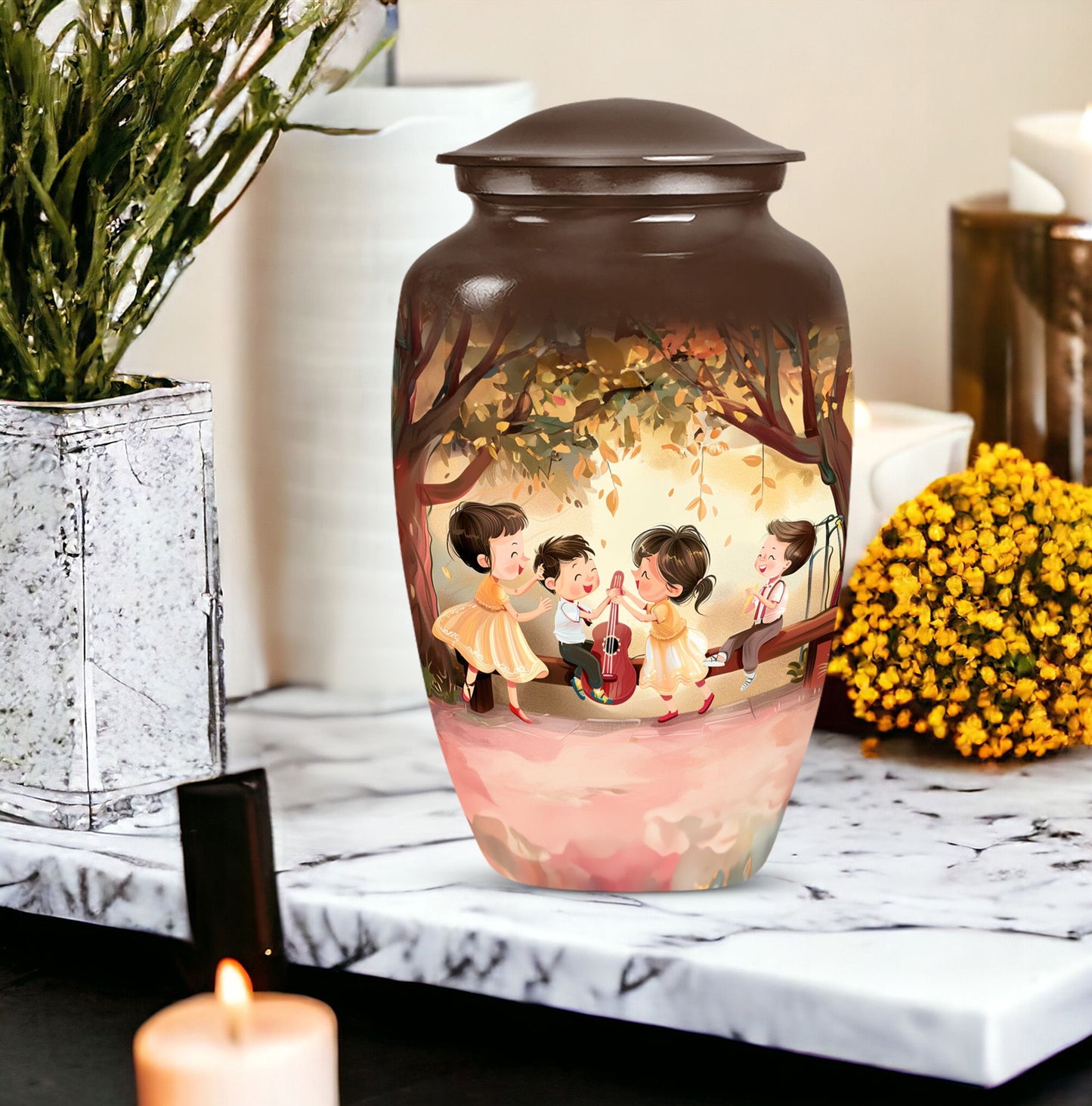 brother and sister memorial urn